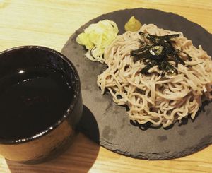 Soba. 盛りそば。 at Queen's Healthy Diner in Nagoya