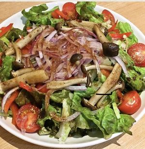 Random salad.  at Queen's Healthy Diner in Nagoya