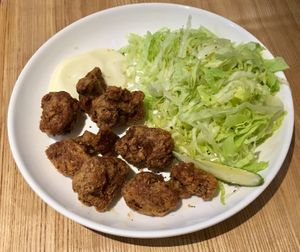 Fried “chicken” at Queen's Healthy Diner in Nagoya