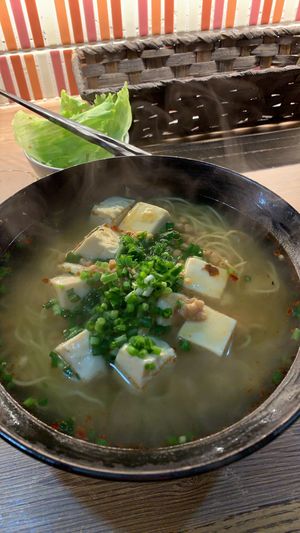 Spicy ramen  at Queen's Healthy Diner in Nagoya