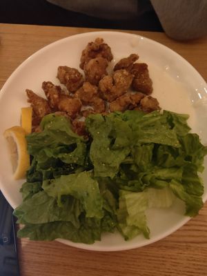Fried soy meat meal at Queen's Healthy Diner in Nagoya