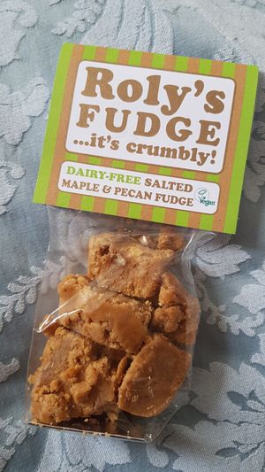 Salted Maple and Pecan Vegan Fudge at Roly's Fudge in Bowness-on-windermere