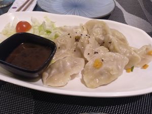 Dumplings at Food King in Madrid