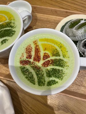 Matcha coconut latte  at La Maison du Mochi - Cherche Midi in Paris