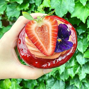 Our gluten-free Strawberry Guava Donut! at Gluten Free Goat Bakery and Cafe in Pittsburgh