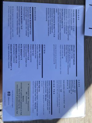 Menu  at Combi in Eersel