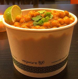 Chana Masala at Ajanta's Vegetarian in Sheffield