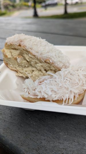 Boston cream was good! Coconut cream had.. absolutely no cream. Dry all the way through at Vandal Doughnuts - Gottingen St in Halifax