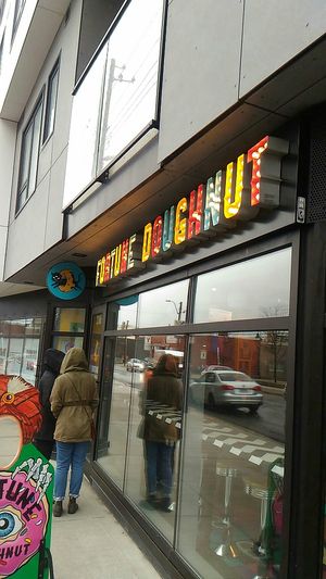 Outside at Vandal Doughnuts - Gottingen St in Halifax