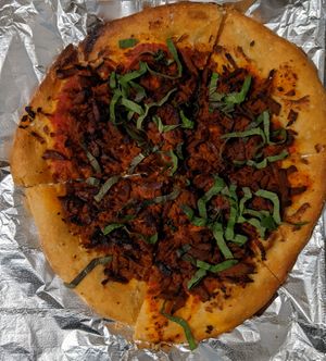 pepperoni pizza at Secret Pizza Society in Portland