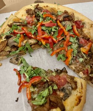 Absolom w/mushrooms   at Secret Pizza Society in Portland