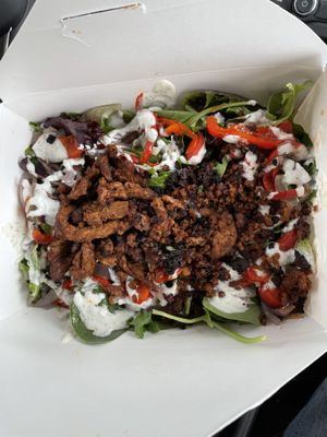 BBQ Cobb Salad  at Secret Pizza Society in Portland