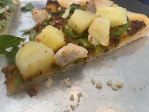 Spicy pineapple   at Secret Pizza Society in Portland