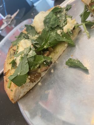 Four cheeses  at Secret Pizza Society in Portland