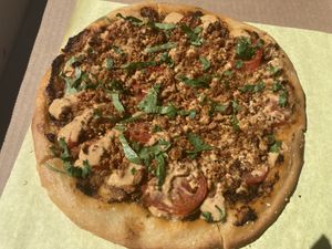 Chalupa Batman.  at Secret Pizza Society in Portland