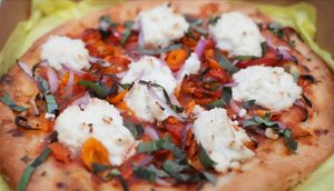 The Jaffe at Secret Pizza Society is wonderful. at Secret Pizza Society in Portland