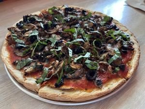 pizza, pizza  at Secret Pizza Society in Portland