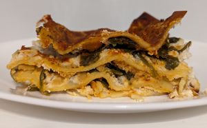 lasagna at Secret Pizza Society in Portland