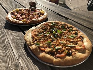   at Secret Pizza Society in Portland