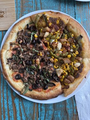   at Secret Pizza Society in Portland