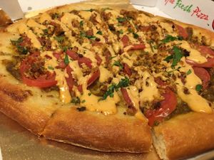 Chalupa Batman Pizza at Secret Pizza Society in Portland