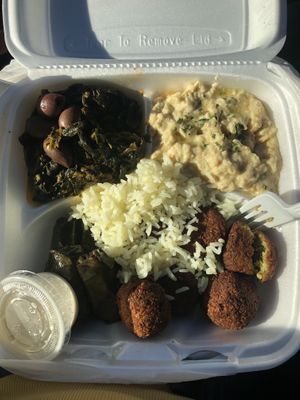 Green Platter at Dari Kabab & Gyro in Smyrna