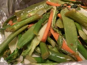 Stir fried rice and mixed vegetables at Sea Change  in South Shields
