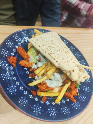 Vegan chick'n gyros 🌯 at Sea Change  in South Shields