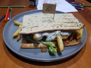 Chicken gyros at Sea Change  in South Shields