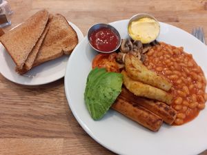 Vegan breakfast at Sea Change  in South Shields