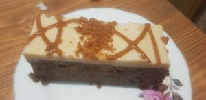 Sticky toffee biscoff cake #Veganuary at Sea Change  in South Shields