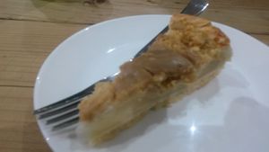 Apple and caramel pie at Sea Change  in South Shields