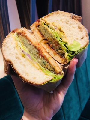 Falafel Burger  at Wholywood in Paris