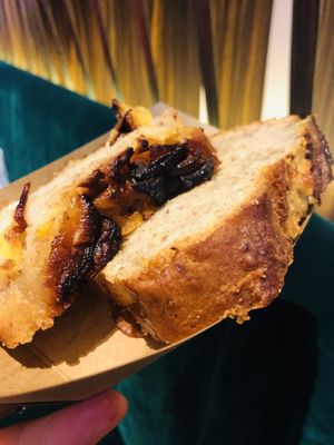 Apple cake and Banana cake. Both amazing ! at Wholywood in Paris