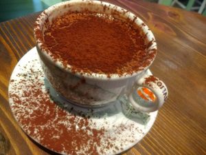 Hot chocolate at Wholywood in Paris