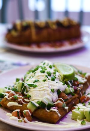 pico de gallo gaufre at Wholywood in Paris