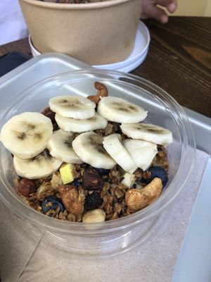 Very tasty Açai-Bowl at Wholywood in Paris