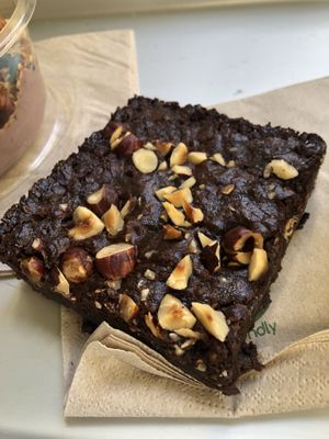 Delicious brownie at Wholywood in Paris