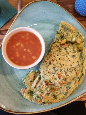 Vegan omelette at 50Nine in St Albans