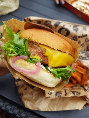 Vegan burger at Bastard Burgers in Varberg