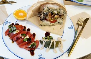 Mushroom sandwich set at April and May 45 꽃피는 4월 밀익는 5월 in Busan