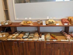Wide selections of baked goods at April and May 45 꽃피는 4월 밀익는 5월 in Busan