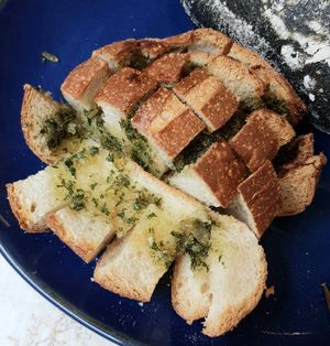 Garlic Gamtae Baguette - inside at April and May 45 꽃피는 4월 밀익는 5월 in Busan