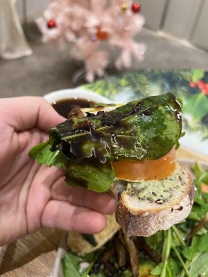 Open sandwich  at April and May 45 꽃피는 4월 밀익는 5월 in Busan