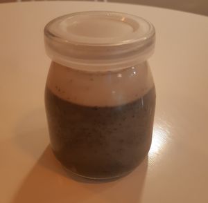 black sesame pudding at April and May 45 꽃피는 4월 밀익는 5월 in Busan