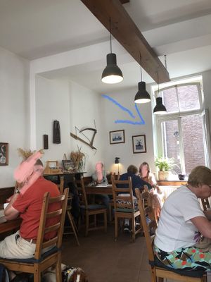 Tip: Look outside this window and be transported right back in time.  at Bisschopsmolen in Maastricht