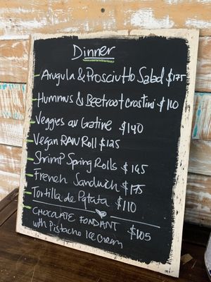 Dinner specials at Mangata in Puerto Morelos