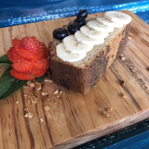 Pan de plátano.  at Mangata in Puerto Morelos