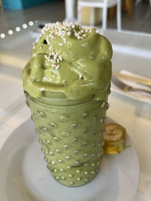 Green smoothie  at Mangata in Puerto Morelos