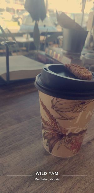 Chai latte at Wild Yam Health Foods and Cafe in Mordialloc